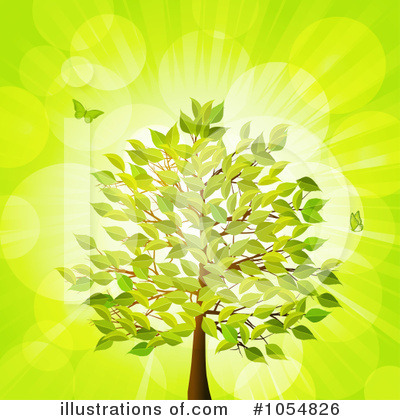 Royalty-Free (RF) Tree Clipart Illustration by elaineitalia - Stock Sample #1054826