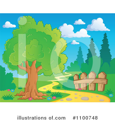 Royalty-Free (RF) Tree Clipart Illustration by visekart - Stock Sample #1100748