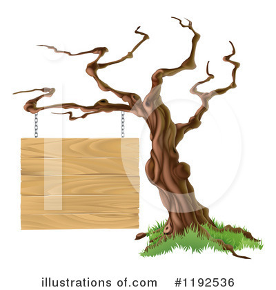 Bare Tree Clipart #1192536 by AtStockIllustration