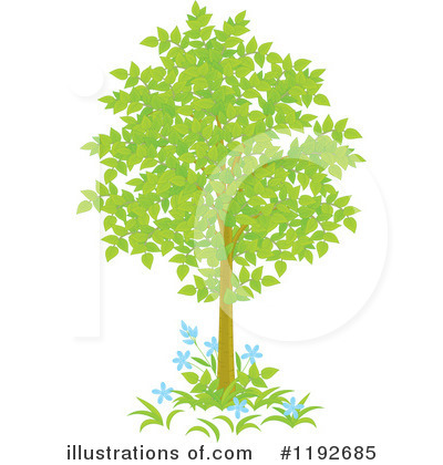 Royalty-Free (RF) Tree Clipart Illustration by Alex Bannykh - Stock Sample #1192685