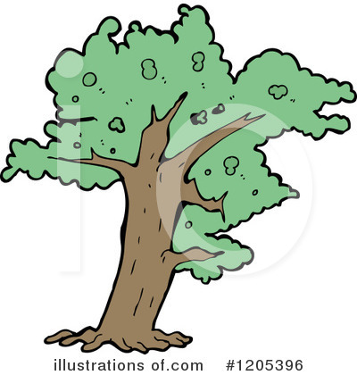 Royalty-Free (RF) Tree Clipart Illustration by lineartestpilot - Stock Sample #1205396