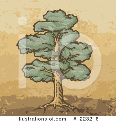 Royalty-Free (RF) Tree Clipart Illustration by Any Vector - Stock Sample #1223218