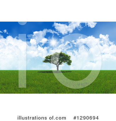 Royalty-Free (RF) Tree Clipart Illustration by KJ Pargeter - Stock Sample #1290694