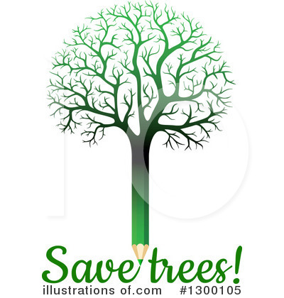 Royalty-Free (RF) Tree Clipart Illustration by Vector Tradition SM - Stock Sample #1300105