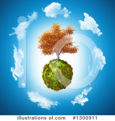Royalty-Free (RF) Tree Clipart Illustration by KJ Pargeter - Stock Sample #1300911