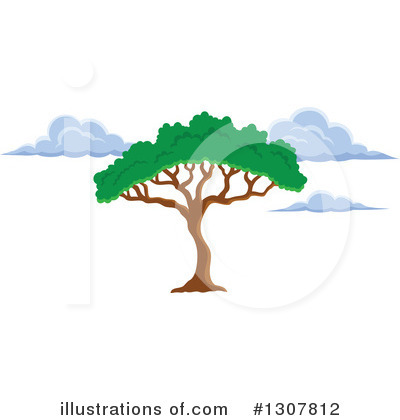Royalty-Free (RF) Tree Clipart Illustration by visekart - Stock Sample #1307812