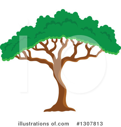 Royalty-Free (RF) Tree Clipart Illustration by visekart - Stock Sample #1307813