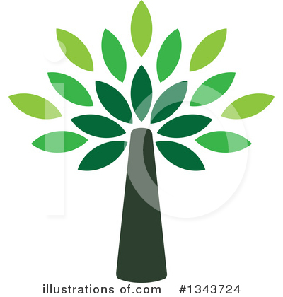 Royalty-Free (RF) Tree Clipart Illustration by ColorMagic - Stock Sample #1343724