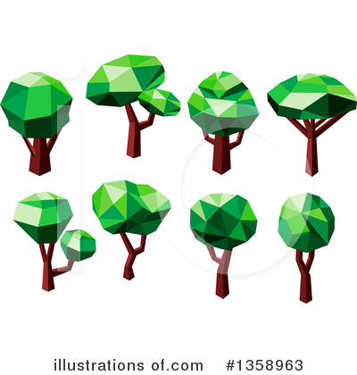 Royalty-Free (RF) Tree Clipart Illustration by Vector Tradition SM - Stock Sample #1358963