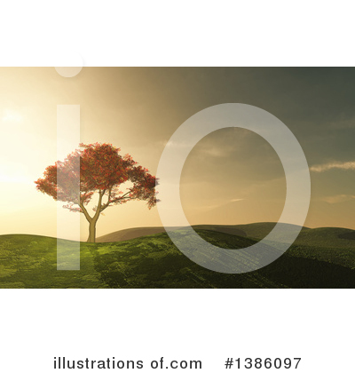 Royalty-Free (RF) Tree Clipart Illustration by KJ Pargeter - Stock Sample #1386097