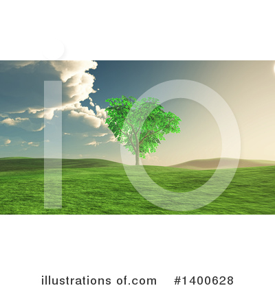 Royalty-Free (RF) Tree Clipart Illustration by KJ Pargeter - Stock Sample #1400628