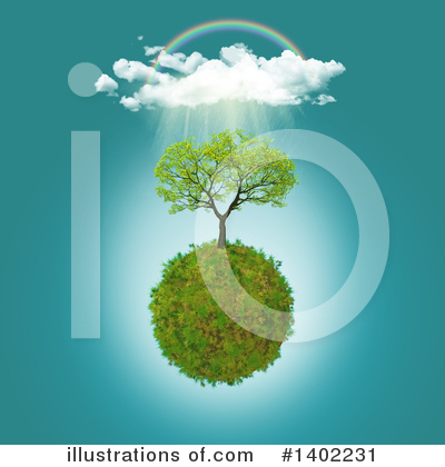 Royalty-Free (RF) Tree Clipart Illustration by KJ Pargeter - Stock Sample #1402231