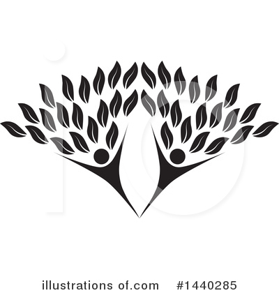 Trees Clipart #1440285 by ColorMagic