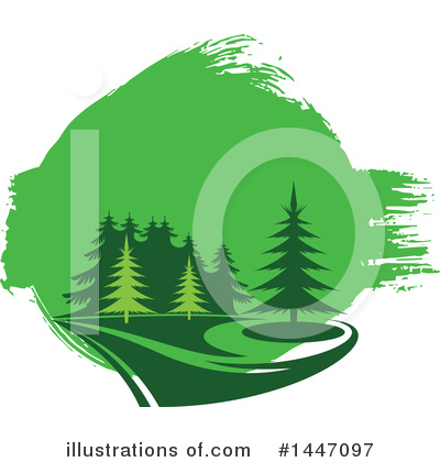 Evergreen Clipart #1447097 by Vector Tradition SM