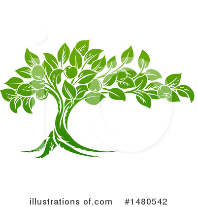 Orchard Clipart #1480542 by AtStockIllustration