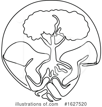Royalty-Free (RF) Tree Clipart Illustration by patrimonio - Stock Sample #1627520