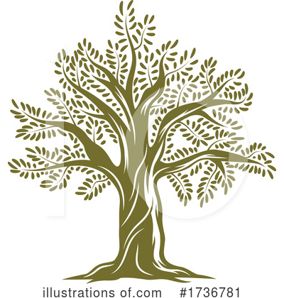 Olive Tree Clipart #1736781 by Vector Tradition SM