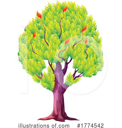 Royalty-Free (RF) Tree Clipart Illustration by Vector Tradition SM - Stock Sample #1774542