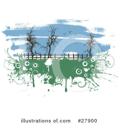 Royalty-Free (RF) Tree Clipart Illustration by KJ Pargeter - Stock Sample #27900