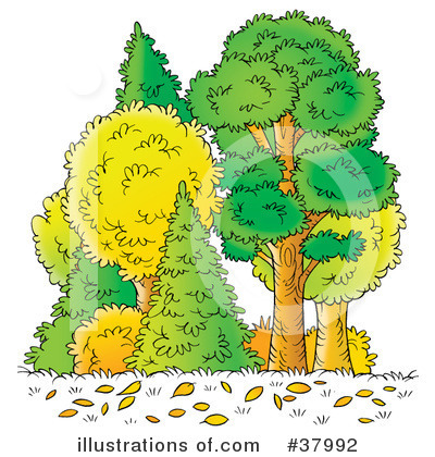 Royalty-Free (RF) Tree Clipart Illustration by Alex Bannykh - Stock Sample #37992