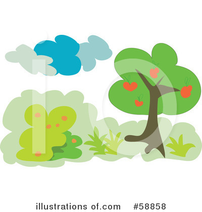 Royalty-Free (RF) Tree Clipart Illustration by kaycee - Stock Sample #58858