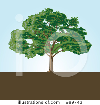 Royalty-Free (RF) Tree Clipart Illustration by BestVector - Stock Sample #89743