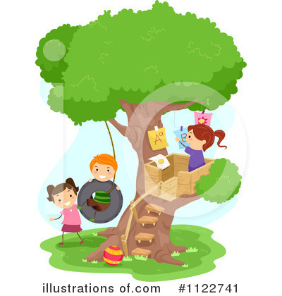Tree House Clipart #1122741 by BNP Design Studio
