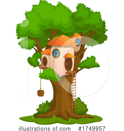 Tree House Clipart #1749957 by Vector Tradition SM