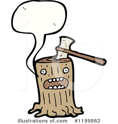 Royalty-Free (RF) Tree Stump Clipart Illustration by lineartestpilot - Stock Sample #1199862
