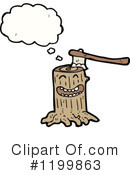 Tree Stump Clipart #1199863 by lineartestpilot