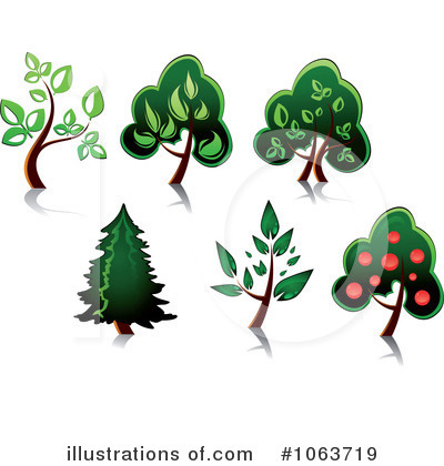 Royalty-Free (RF) Trees Clipart Illustration by Vector Tradition SM - Stock Sample #1063719