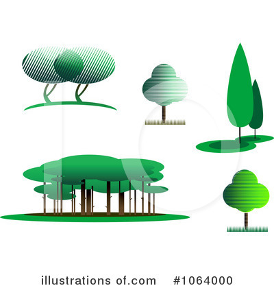 Royalty-Free (RF) Trees Clipart Illustration by Vector Tradition SM - Stock Sample #1064000