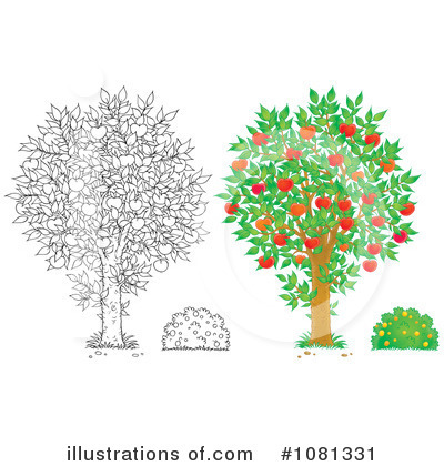 Royalty-Free (RF) Trees Clipart Illustration by Alex Bannykh - Stock Sample #1081331