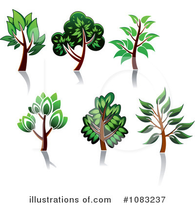 Royalty-Free (RF) Trees Clipart Illustration by Vector Tradition SM - Stock Sample #1083237