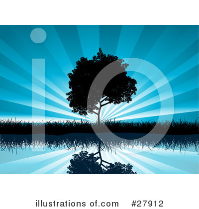 Royalty-Free (RF) Trees Clipart Illustration by KJ Pargeter - Stock Sample #27912
