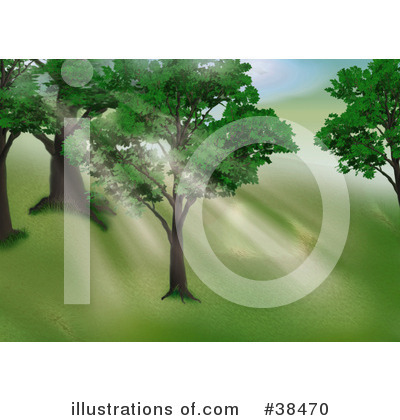Royalty-Free (RF) Trees Clipart Illustration by dero - Stock Sample #38470