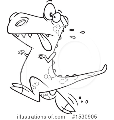 Royalty-Free (RF) Trex Clipart Illustration by toonaday - Stock Sample #1530905