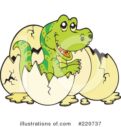 Royalty-Free (RF) Trex Clipart Illustration by visekart - Stock Sample #220737