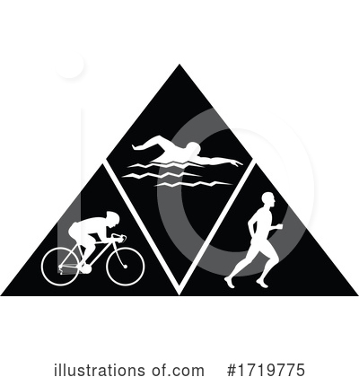 Royalty-Free (RF) Triathlon Clipart Illustration by patrimonio - Stock Sample #1719775