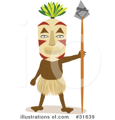 Royalty-Free (RF) Tribal Clipart Illustration by PlatyPlus Art - Stock Sample #31639