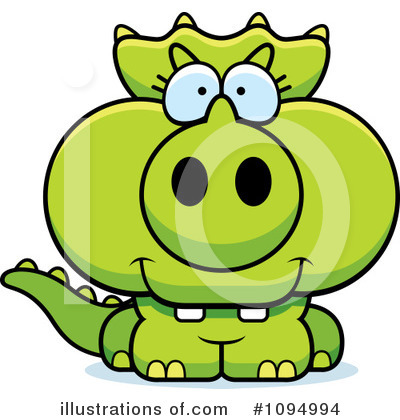 Royalty-Free (RF) Triceratops Clipart Illustration by Cory Thoman - Stock Sample #1094994