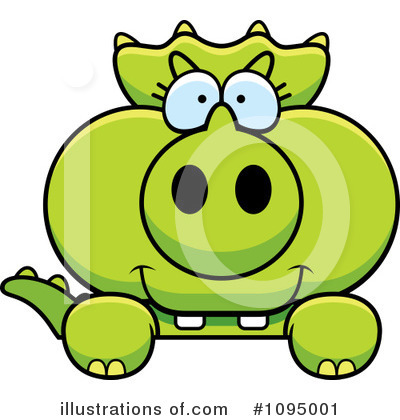 Royalty-Free (RF) Triceratops Clipart Illustration by Cory Thoman - Stock Sample #1095001
