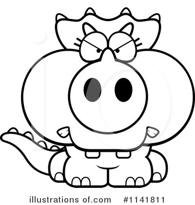 Royalty-Free (RF) Triceratops Clipart Illustration by Cory Thoman - Stock Sample #1141811