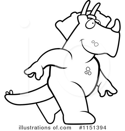 Royalty-Free (RF) Triceratops Clipart Illustration by Cory Thoman - Stock Sample #1151394
