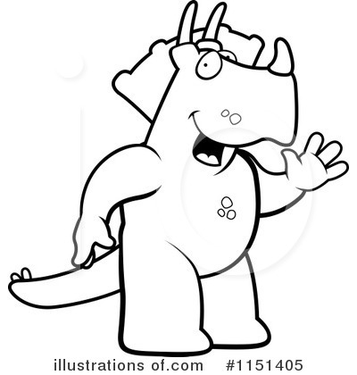 Royalty-Free (RF) Triceratops Clipart Illustration by Cory Thoman - Stock Sample #1151405