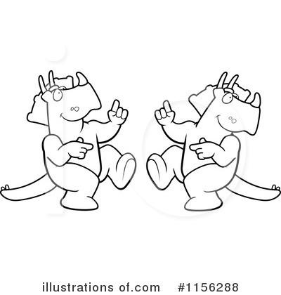Royalty-Free (RF) Triceratops Clipart Illustration by Cory Thoman - Stock Sample #1156288