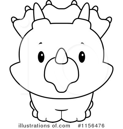 Royalty-Free (RF) Triceratops Clipart Illustration by Cory Thoman - Stock Sample #1156476