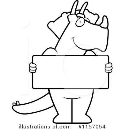 Royalty-Free (RF) Triceratops Clipart Illustration by Cory Thoman - Stock Sample #1157054