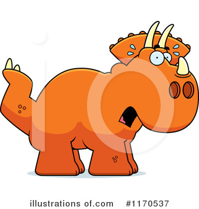 Royalty-Free (RF) Triceratops Clipart Illustration by Cory Thoman - Stock Sample #1170537
