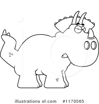 Royalty-Free (RF) Triceratops Clipart Illustration by Cory Thoman - Stock Sample #1170565